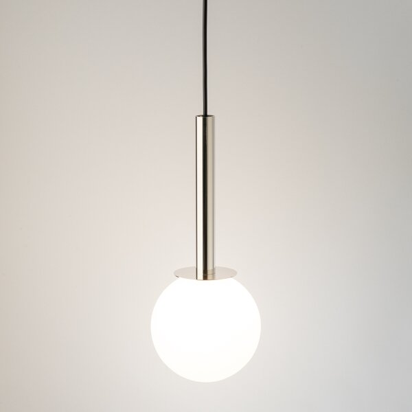 Lampadario a sospensione con filo DAISY 1xG9/12W/230V diametro 14 cm cromo lucido/nero/bianco
