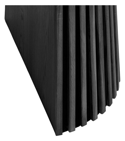 Tavolo da pranzo rotondo con piano effetto rovere allungabile con estensione ø 120 cm Osaka – House Nordic