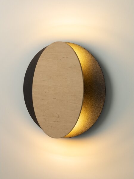 Applique OVO 2xG9/12W/230V nero/marrone