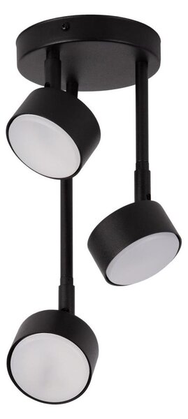 Lampadario a sospensione con supporto rigido NEMO 3xGX53/12W/230V nero