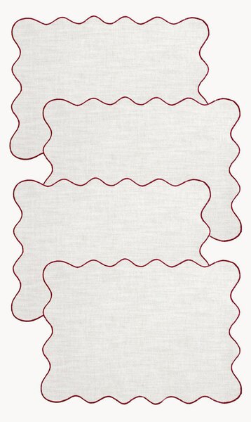 Set di 4 tovagliette americane in cotone Sabina