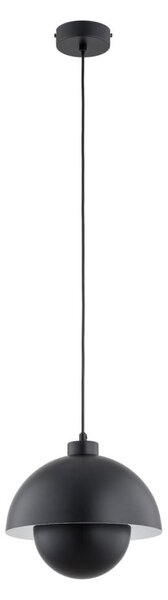 Lampadario a sospensione con filo KUGER 1xE27/15W/230V nero