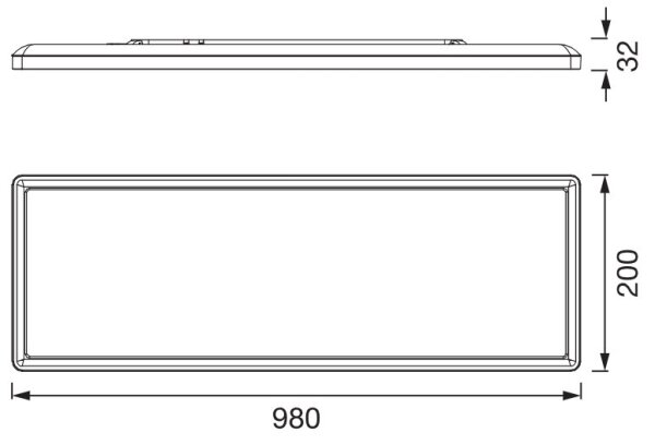 Osram - Plafoniera LED PLANON EASYFIX LED/30W/230V 2800/4000/6000K IP54 nera