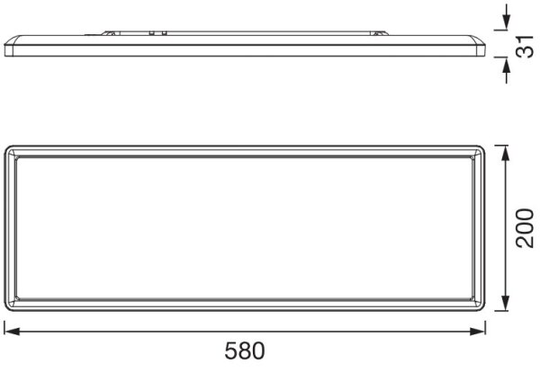 Osram - Plafoniera LED PLANON EASYFIX LED/24W/230V 2800/4000/6000K IP54 nera