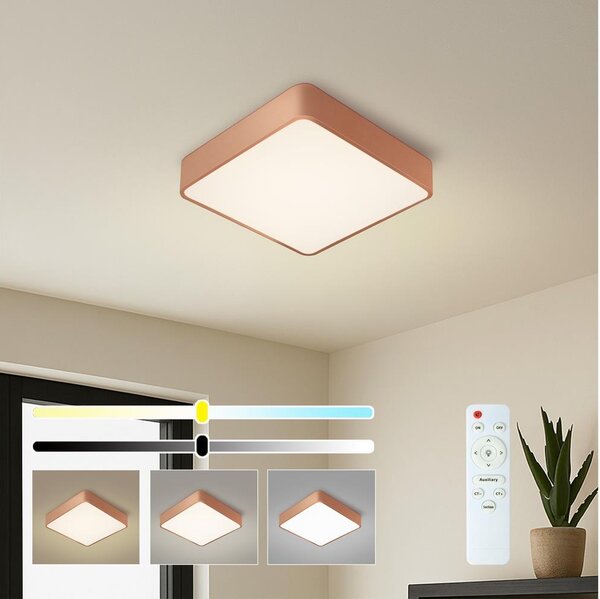 BRILAGI - Plafoniera LED dimmerabile POOL SQUARE LED/36W/230V 40x40 cm ramata+TELECOMANDO