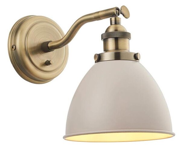 Endon 76330 - Faretto da parete FRANKLIN 1xE14/40W/230V ottone/taupe