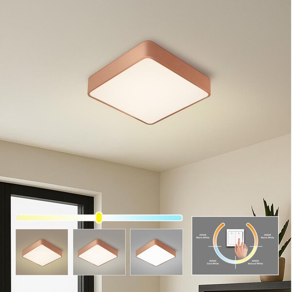 BRILAGI-LED Plafoniera POOL SQUARE LED/36W/230V 3000/4000/6000K 40x40 cm rame