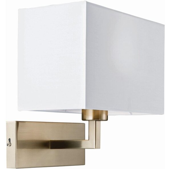 Endon 61604 - Applique PICCOLO 1xE27/10W/230V bianco/cromo opaco