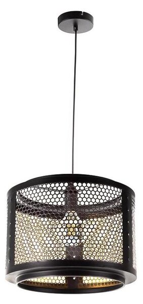 Lampadario a sospensione con filo VITO 1xE27/40W/230V nero