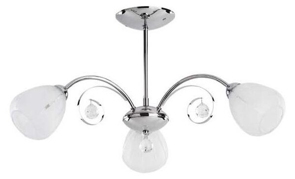 Lampadario a plafone APOLLO 3xE14/10W/230V cromo lucido
