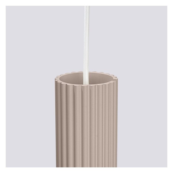 Lampadario grigio tortora in metallo Gleam – Sollux