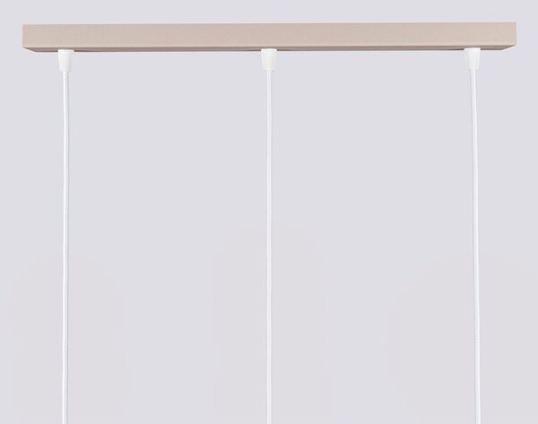 Lampadario grigio tortora in metallo Gleam – Sollux