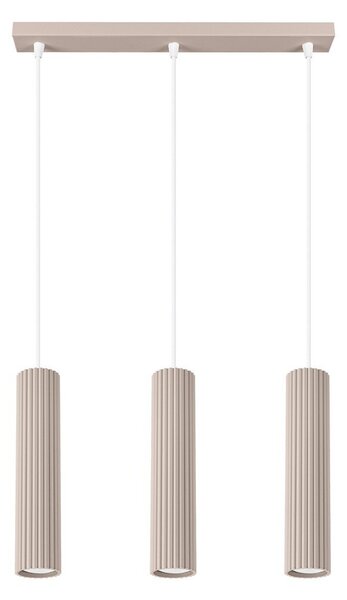 Lampadario grigio tortora in metallo Gleam – Sollux