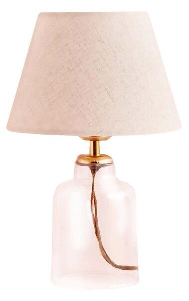 Lampada da tavolo AYD 1xE27/40W/230V crema/trasparente