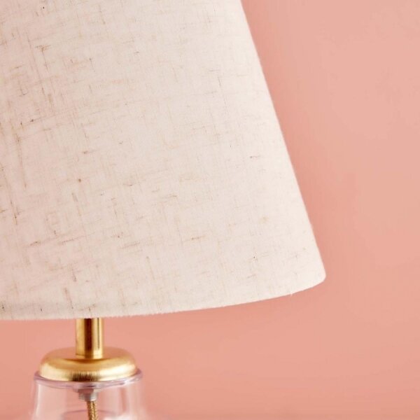 Lampada da tavolo AYD 1xE27/40W/230V crema/trasparente