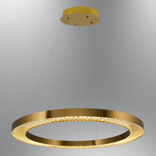 Lampadario LED sospeso con cavo JESI LED/90W/230V 3000K diametro 100 cm bronzo