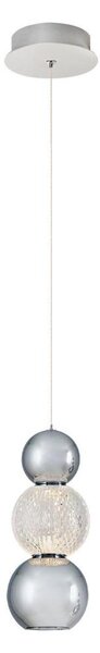 Lampadario LED a sospensione su cavo CREMONA LED/5W/230V 3000K cromo opaco