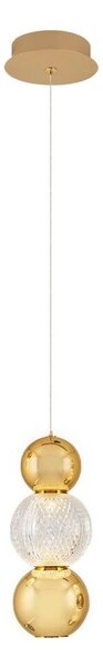 Lampadario a sospensione su cavo CREMONA LED/5W/230V 3000K oro
