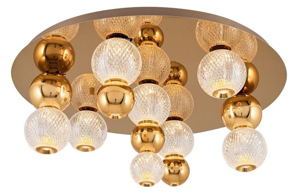 Plafoniera LED CREMONA LED/37W/230V 3000K dorata