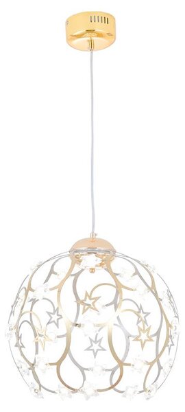 Lampada a sospensione a LED XW813 Gold incl. telecomando, la luminosità è regolabile A+ Lampada per sala da pranzo Lampada per sala da pranzo