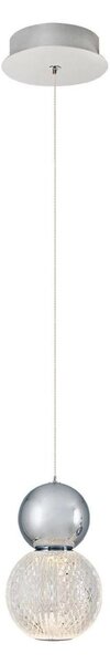 Lampadario a sospensione su cavo CREMONA LED/5W/230V 3000K cromo opaco