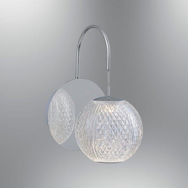 Lampada da parete LED CREMONA LED/5W/230V 3000K cromo opaco
