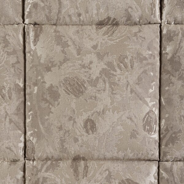 Trapunta MATRIMONIALE Affresco TORTORA Raso Jacquard Caleffi