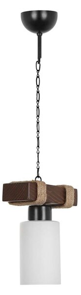 Lampadario a sospensione a catena JASMIN 1xE27/40W/230V marrone/bianco