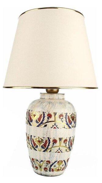 Lampada da tavolo RAMZES 1xE27/40W/230V crema/oro