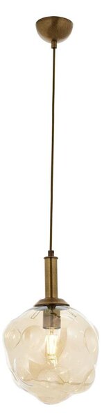 Lampadario a cavo CRUMPLED 1xE27/40W/230V bronzo/beige