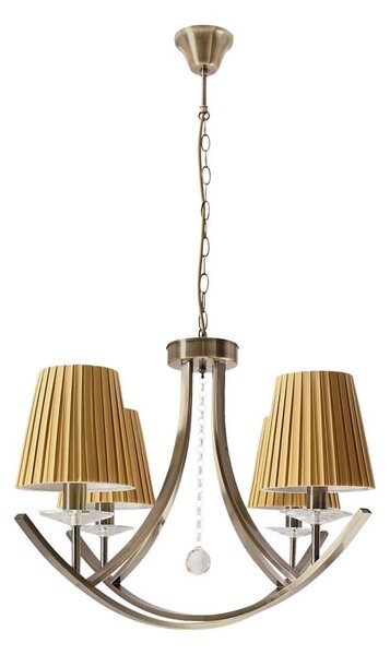 Lampadario a catena VITORIA 4xE14/40W/230V giallo/ottone