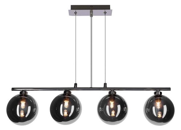 Lampadario a sospensione con cavo SOMUL 4xG9/20W/230V nero fumé