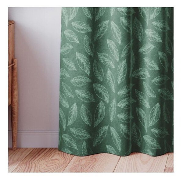 Tenda verde in velluto 140x250 cm Calm – Restilo