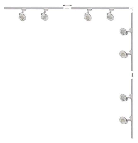 Zuma Line 3591 - Faretto per sistema a binario MASTER 8x GU10/15W/230V, bianco