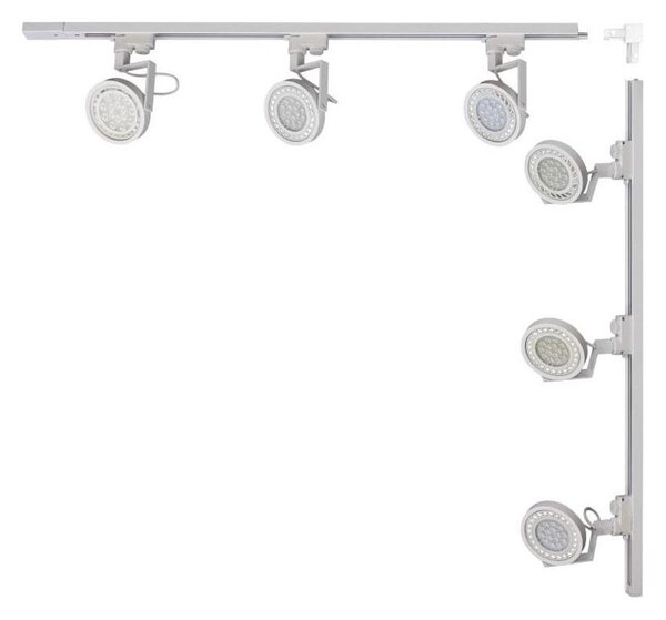 Zuma Line 3580 - Faretto per sistema a binario MASTER 6xGU10/15W/230V bianco