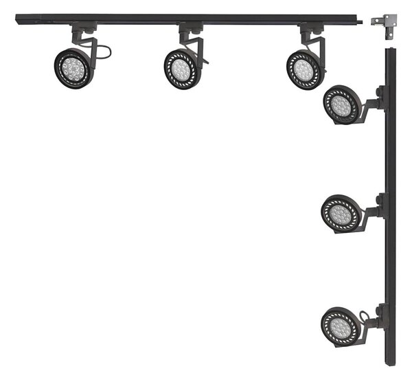 Zuma Line 3579 - Faretto per sistema a binario MASTER 6xGU10/15W/230V nero