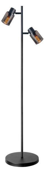 Lampada da terra REBECCA 2xE14/8W/230V nera/fumé