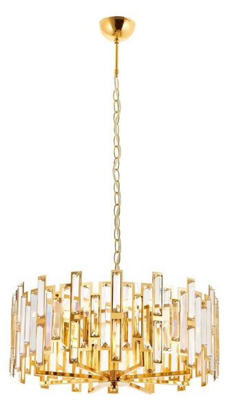 Lampadario a catena CRYSTALLINE 6xE14/40W/230V dorato