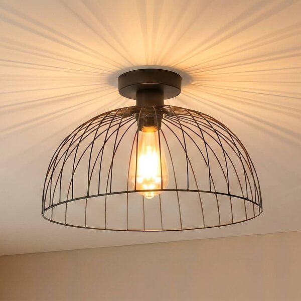 Plafoniera soffitto Kadeh Opviq, dimmerabile, Nero, Soggiorno / Sala da pranzo, Metallo, Moderno, Plafoniera