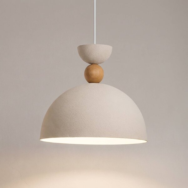 Lampada a sospensione Kure Opviq, dimmerabile, Crema / Ambra, Soggiorno / Sala da pranzo, Metallo, Lampada a sospensione