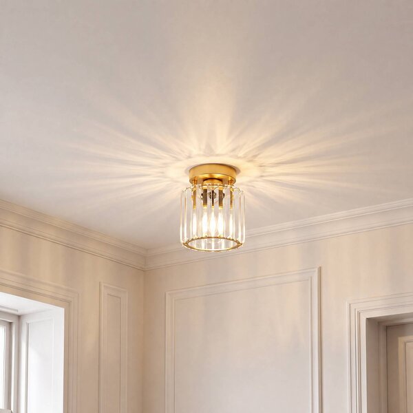 Plafoniera soffitto Yakops Opviq, dimmerabile, Ottone / Oro, Soggiorno / Sala da pranzo, Vetro, Plafoniera