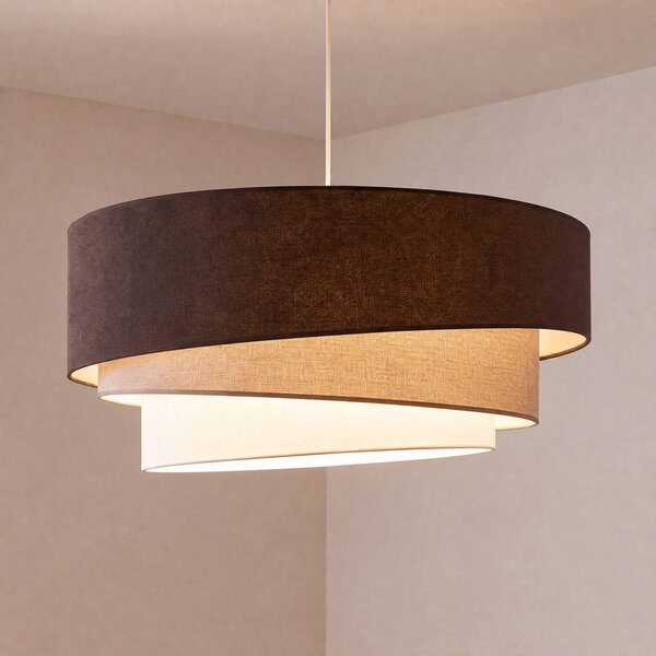 Lampada a sospensione Trio Duolla, Soggiorno / Sala da pranzo, Tessuto / Stoffa / Seta, Giovanile, Lampada a sospensione