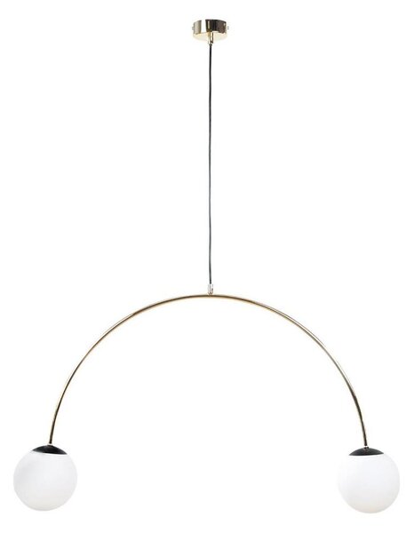 Zuma Line 1221 - Lampadario a sospensione BOW su cavo, 2xE14/10W/230V, dorato