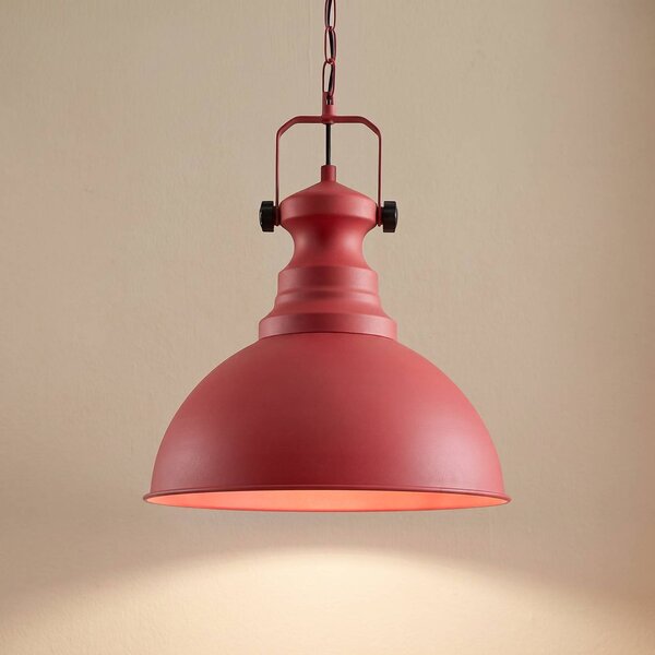 Lampada a sospensione Kure Opviq, dimmerabile, Rosso, Soggiorno / Sala da pranzo, Metallo, Vintage, Lampada a sospensione