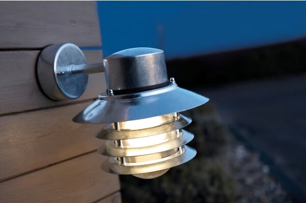 Nordlux - Applique da esterno VEJERS 1xE27/60W/230V IP54 argento