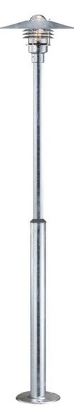 Nordlux - Lampada da esterno VEJERS 1xE27/60W/230V IP54 argento 130 cm