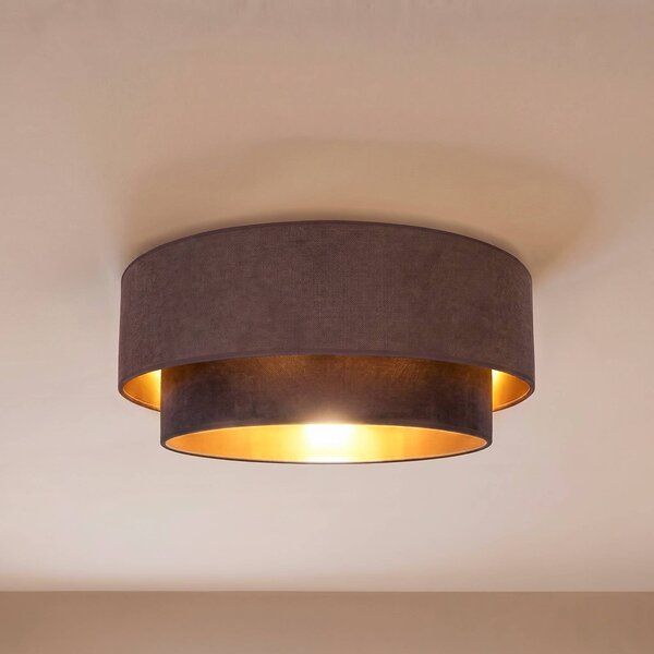 Plafoniera soffitto Boho Duolla, Marrone / Ruggine, Corridoio, Tessuto / Stoffa / Seta, Giovanile, Plafoniera