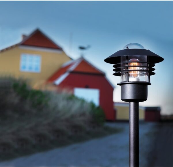 Nordlux - Lampada da esterno VEJERS 1xE27/60W/230V IP54 nera 92 cm