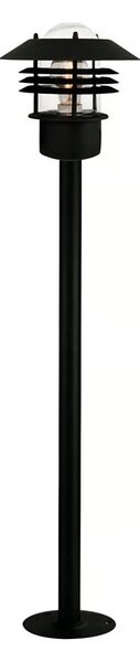 Nordlux - Lampada da esterno VEJERS 1xE27/60W/230V IP54 nera 92 cm
