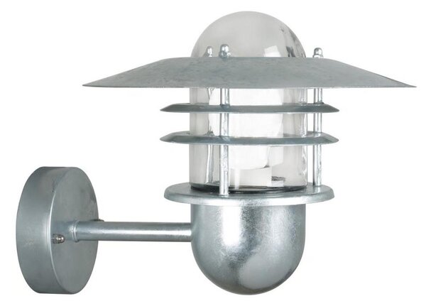 Nordlux - Lampada da parete per esterni AGGER 1xE27/60W/230V IP54 argento